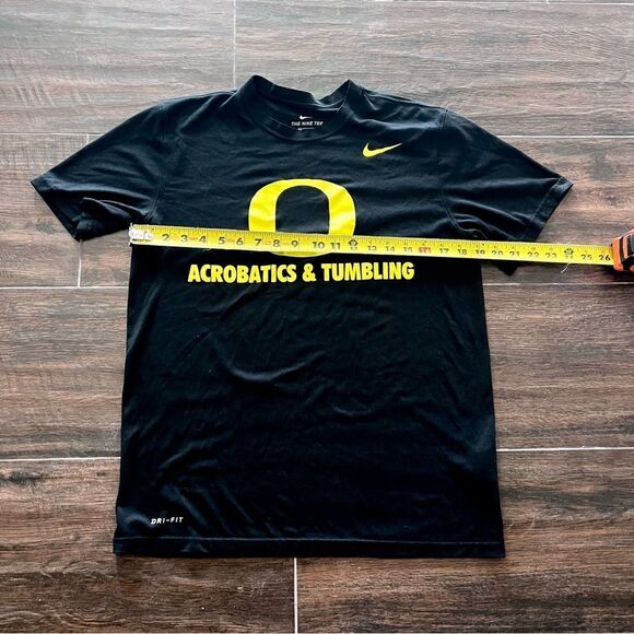 Nike Oregon Ducks Black Yellow Tee Acrobatics & Tumbling Medium - Picture 5 of 6